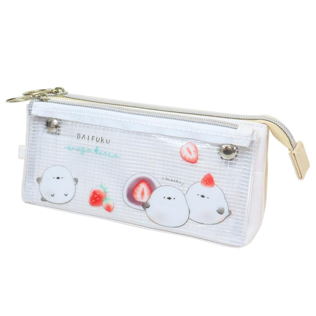 Треугольный пенал Daifuku Tit Long-tailed [Пенал] Ручка-мультитул / Длиннохвостая белый